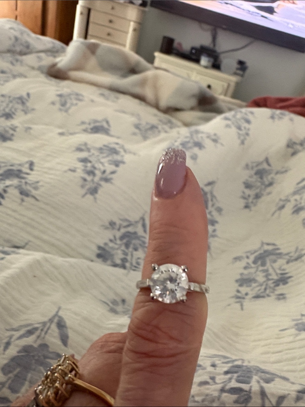 UTC Jewelry Company Sterling Silver-Solitaire Ring with CZ Clear Stone sz 5